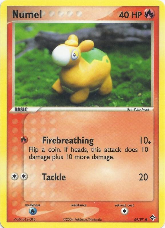 Numel (69) Pokemon card from EX Battle Stadium