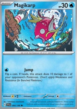 Magikarp Pokemon card from Scarlet Violet