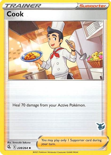 Cook Pokemon card from Battle Academy 2022
