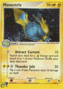 Manectric Pokemon card from EX Ruby Sapphire