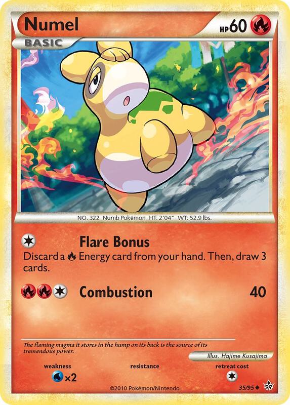 Numel Pokemon card from Unleashed