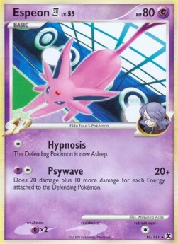 Espeon [4] Lv.55 (Holo) Pokemon card from Rising Rivals