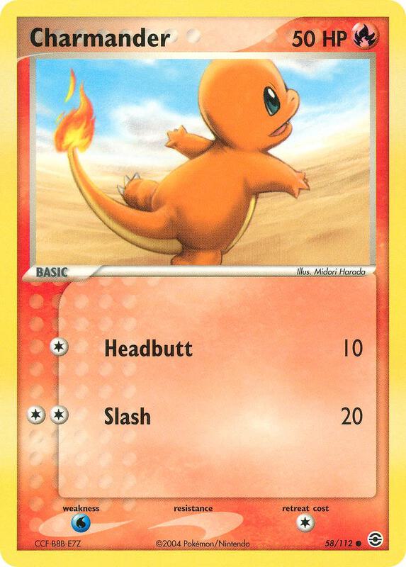 Charmander Pokemon card from FireRed & LeafGreen