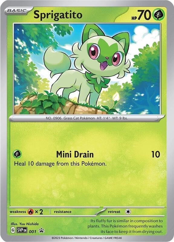 Sprigatito - 001 Pokemon card from SV:
