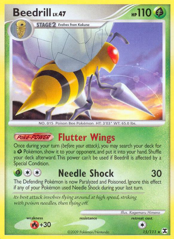 Beedrill Pokemon card from Rising Rivals