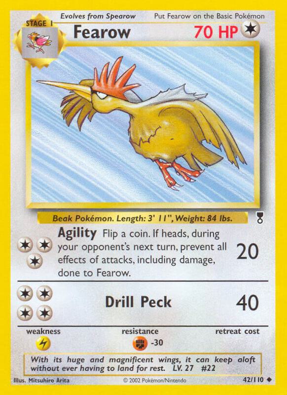 Fearow Pokemon card from Legendary Collection