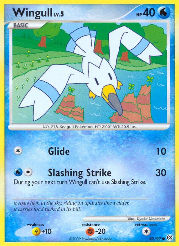 Wingull (80) Pokemon card from Arceus