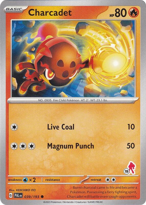 Charcadet - Armarouge 19 Pokemon card from Battle Academy 2024