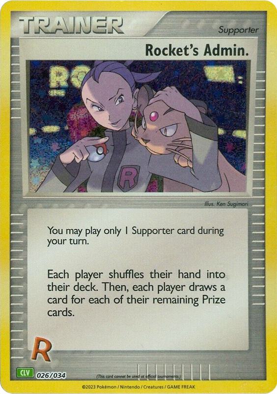 Rocket's Admin. (CLV) Pokemon card from Trading Card Game Classic