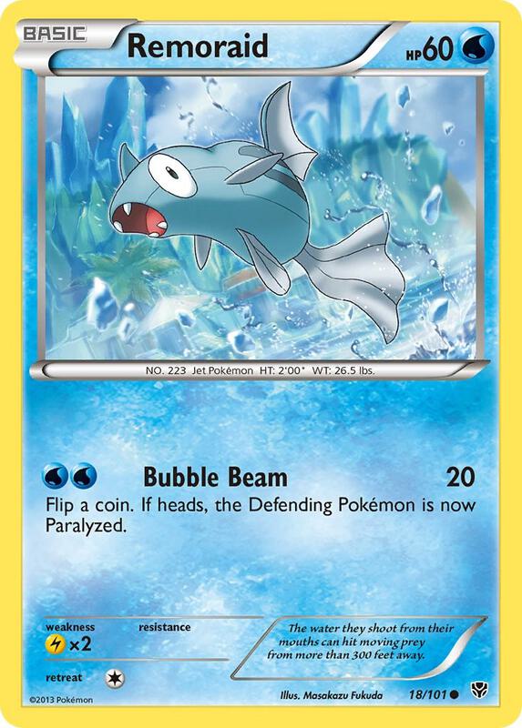 Remoraid Pokemon card from Plasma Blast