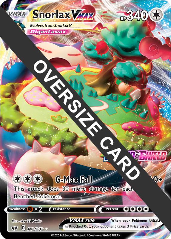 Snorlax VMAX Pokemon card from Jumbo Cards