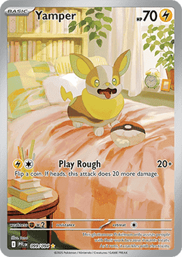 Yamper Pokemon card from Phantasmal Flames