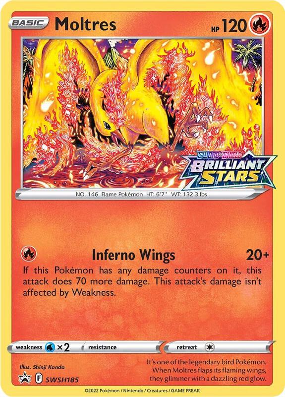 Moltres - SWSH185 Pokemon card from SWSH: Sword & Shield Promo Cards