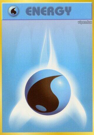 Water Energy (Japanese) Pokemon card from Expansion Pack