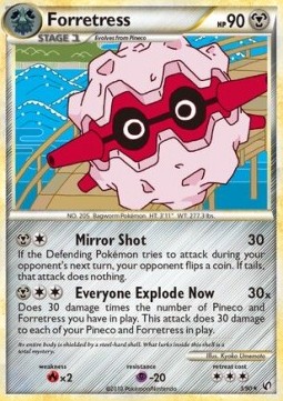 Forretress Pokemon card from Undaunted