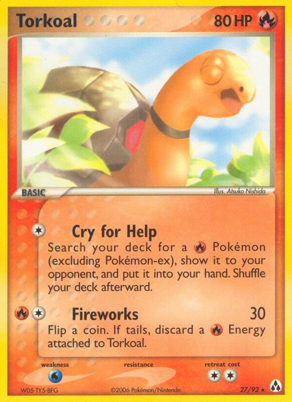 Torkoal Pokemon card from Legend Maker