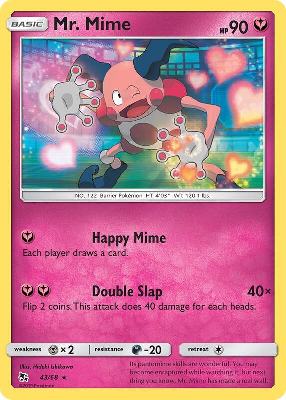 Mr. Mime Pokemon card from Hidden Fates