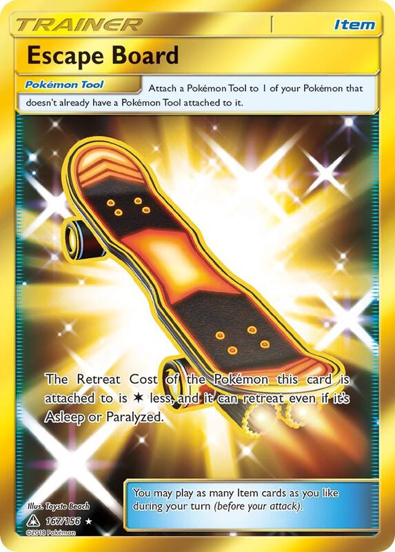 Escape Board (Secret Rare) Pokemon card from SM - Ultra Prism