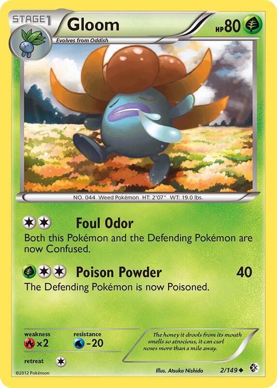 Gloom Pokemon card from Boundaries Crossed