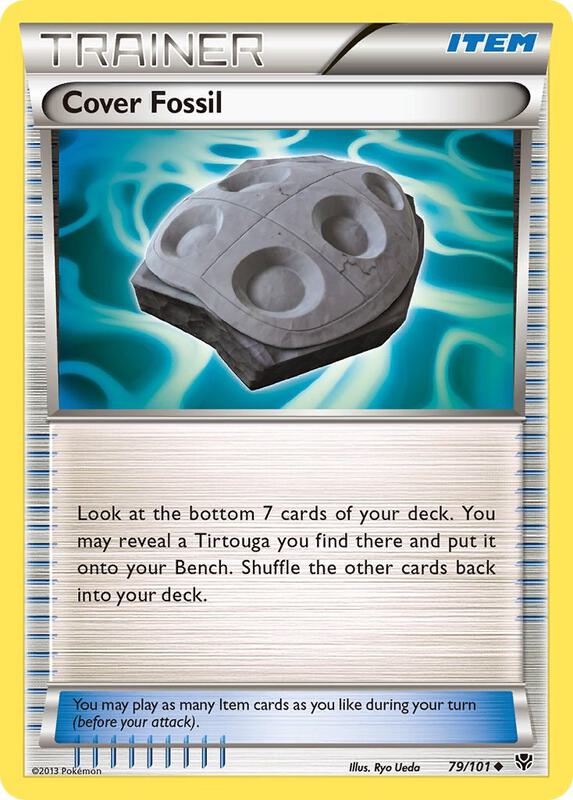 Cover Fossil Pokemon card from Plasma Blast
