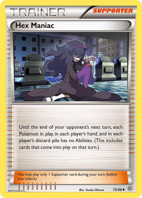 Hex Maniac Pokemon card from XY - Ancient Origins