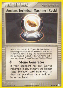 Ancient Technical Machine Pokemon card from EX Hidden Legends
