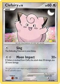 Clefairy Pokemon card from Diamond and Pearl