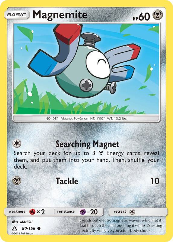 Magnemite (80) Pokemon card from SM - Ultra Prism