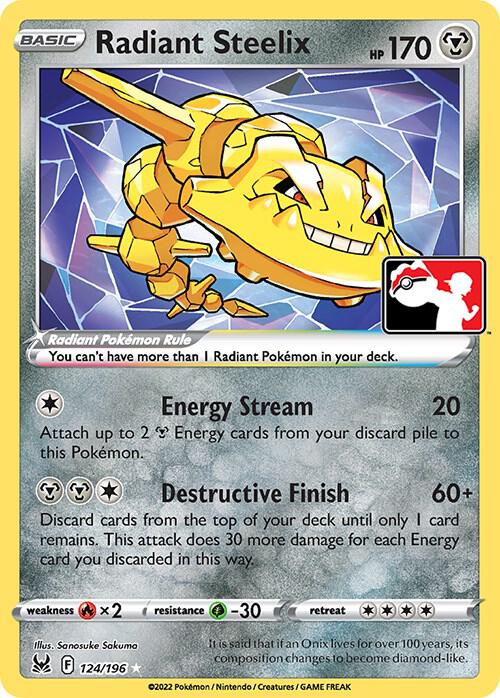 Radiant Steelix Pokemon card from Prize Pack Series Cards