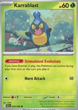 Karrablast Pokemon card from Black Bolt