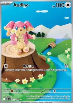 Audino Pokemon card from Black Bolt