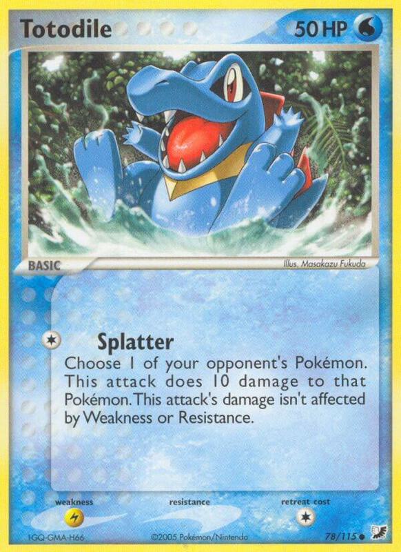 Totodile Pokemon card from Unseen Forces