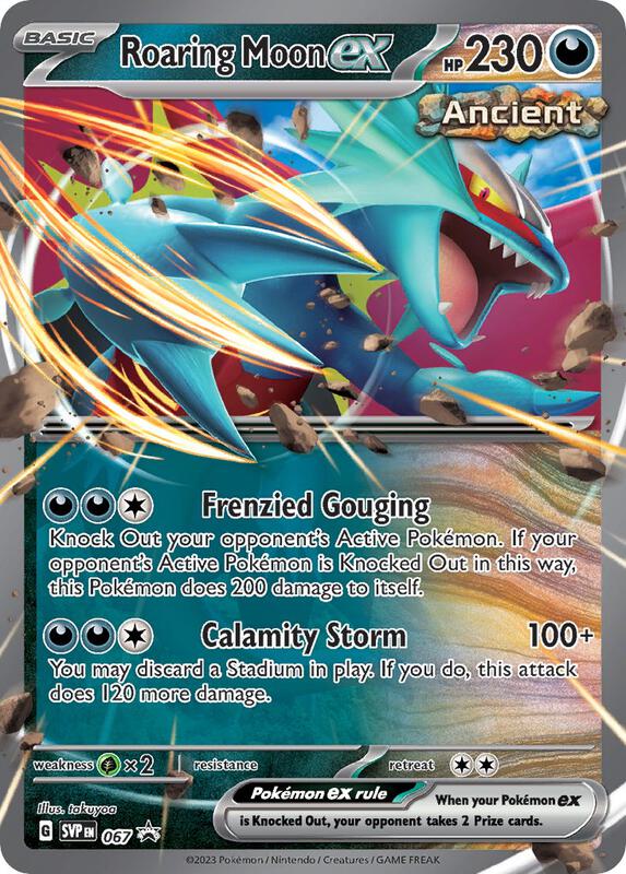 Roaring Moon ex - 067 Pokemon card from SV: Scarlet & Violet Promo Cards