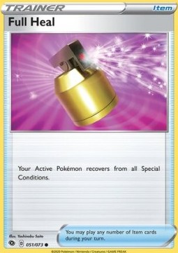 Full Heal Pokemon card from Champion's Path