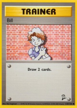 Bill Pokemon card from Base Set 2