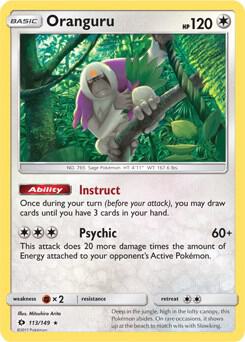 Oranguru Pokemon card from Deck Exclusives