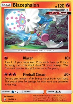 Blacephalon Pokemon card from Unbroken Bonds