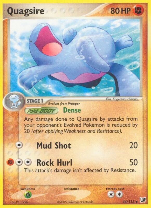 Quagsire Pokemon card from Unseen Forces