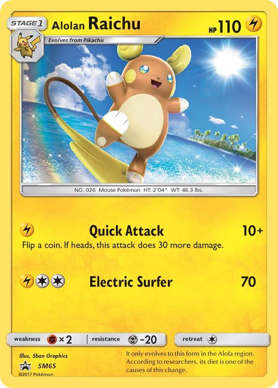 Alolan Raichu - SM65 Pokemon card from SM Promos