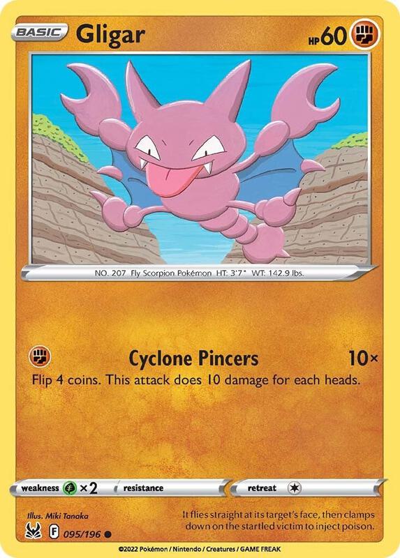 Gligar Pokemon card from SWSH11: Lost Origin
