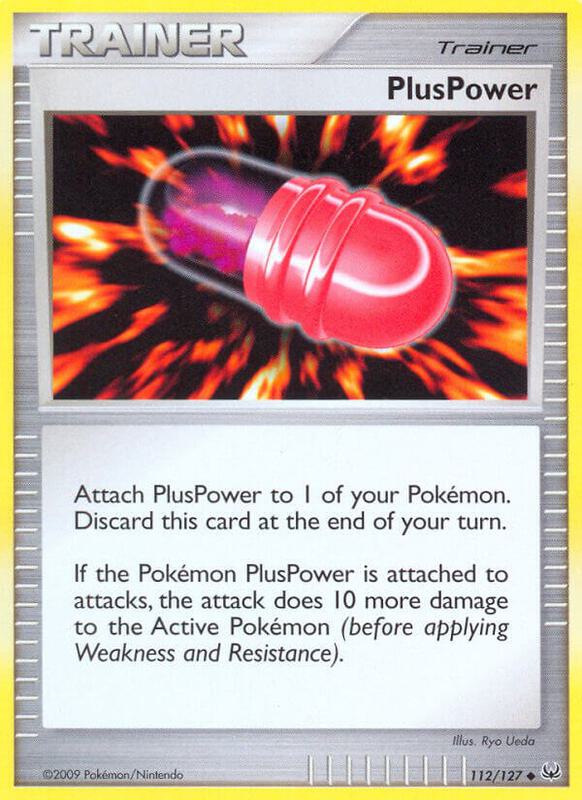PlusPower Pokemon card from Platinum