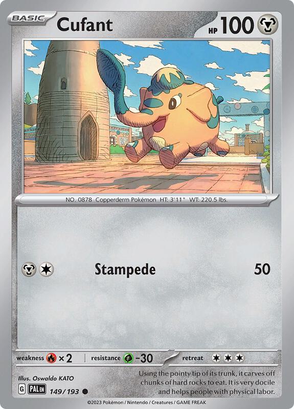 Cufant Pokemon card from SV02: Paldea Evolved