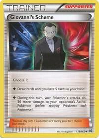 Giovanni's Scheme Pokemon card from XY - BREAKthrough