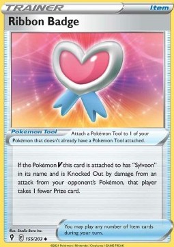 Ribbon Badge Pokemon card from Evolving Skies