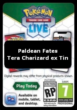 Live Code Card (Tera Charizard ex Tin) (PAF) Paldean Fates
