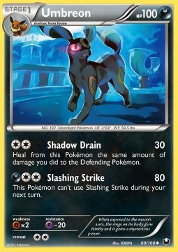 Umbreon Pokemon card from Dark Explorers