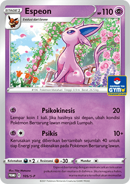 Espeon (S-P/ID 105) Sword & Shield Indonesian Promos ID
