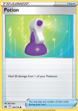 Potion Pokemon card from Crown Zenith