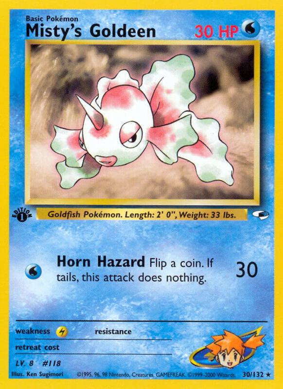 Misty's Goldeen (30) Pokemon card from Gym Heroes