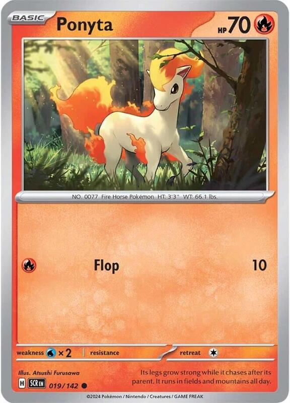 Ponyta Pokemon card from SV07: Stellar